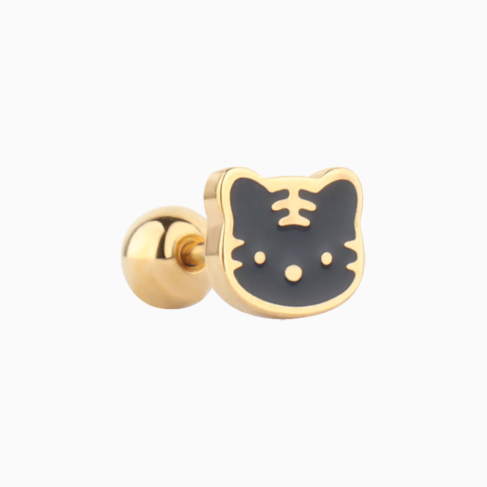 Queenly Cat Stud - OhmoJewelry