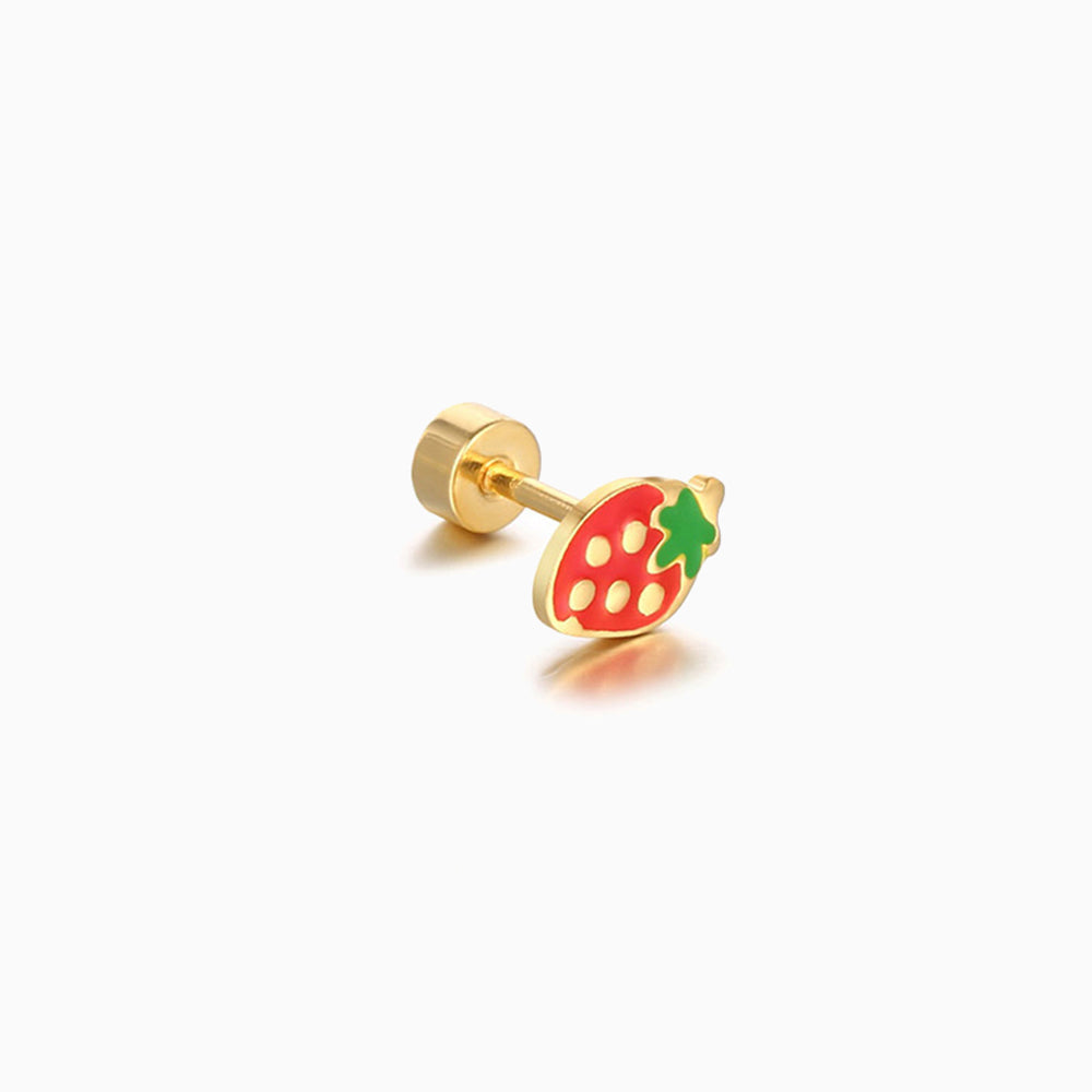 Strawberry Stud - OhmoJewelry