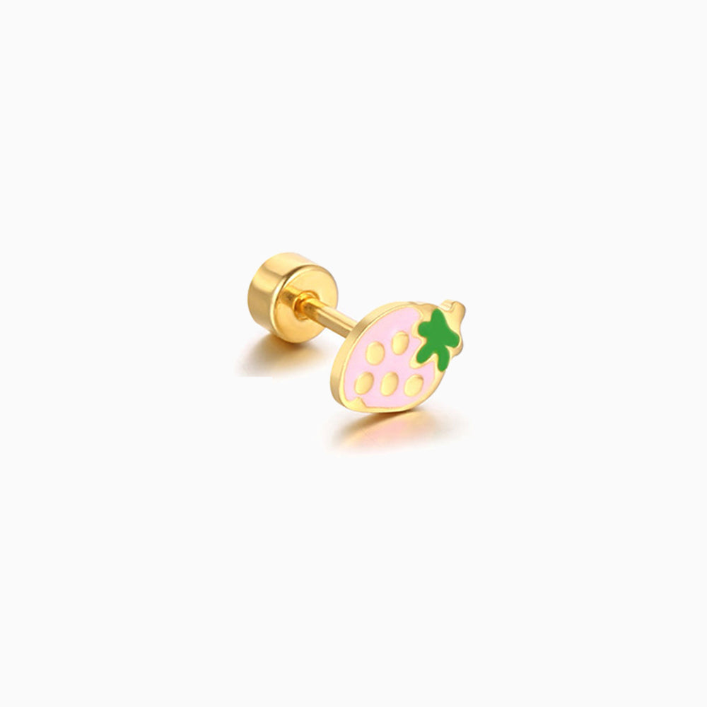 Strawberry Stud - OhmoJewelry