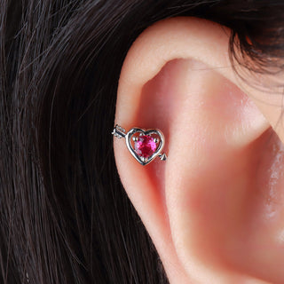 Romantic Cupid's Arrow Stud - OhmoJewelry