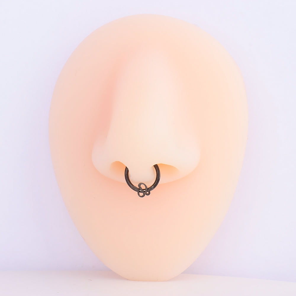 Sexy Snake Clicker Hoop - Stainless Steel - Daith, Septum - Oumo Jewelry
