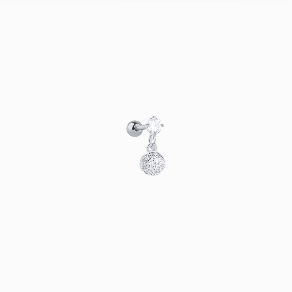 Shining Planet Drop - Stainless Steel - Flat, Upper Lobe - Oumo Jewelry
