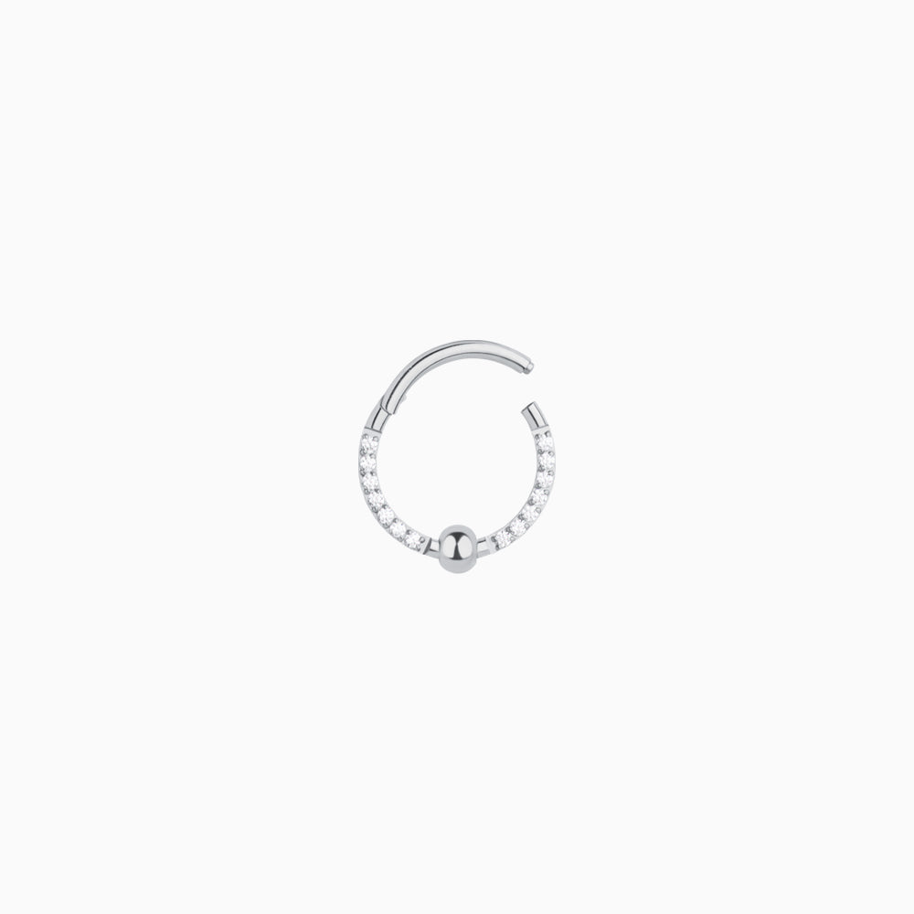 Shiny Gem Clicker Hoop - OhmoJewelry