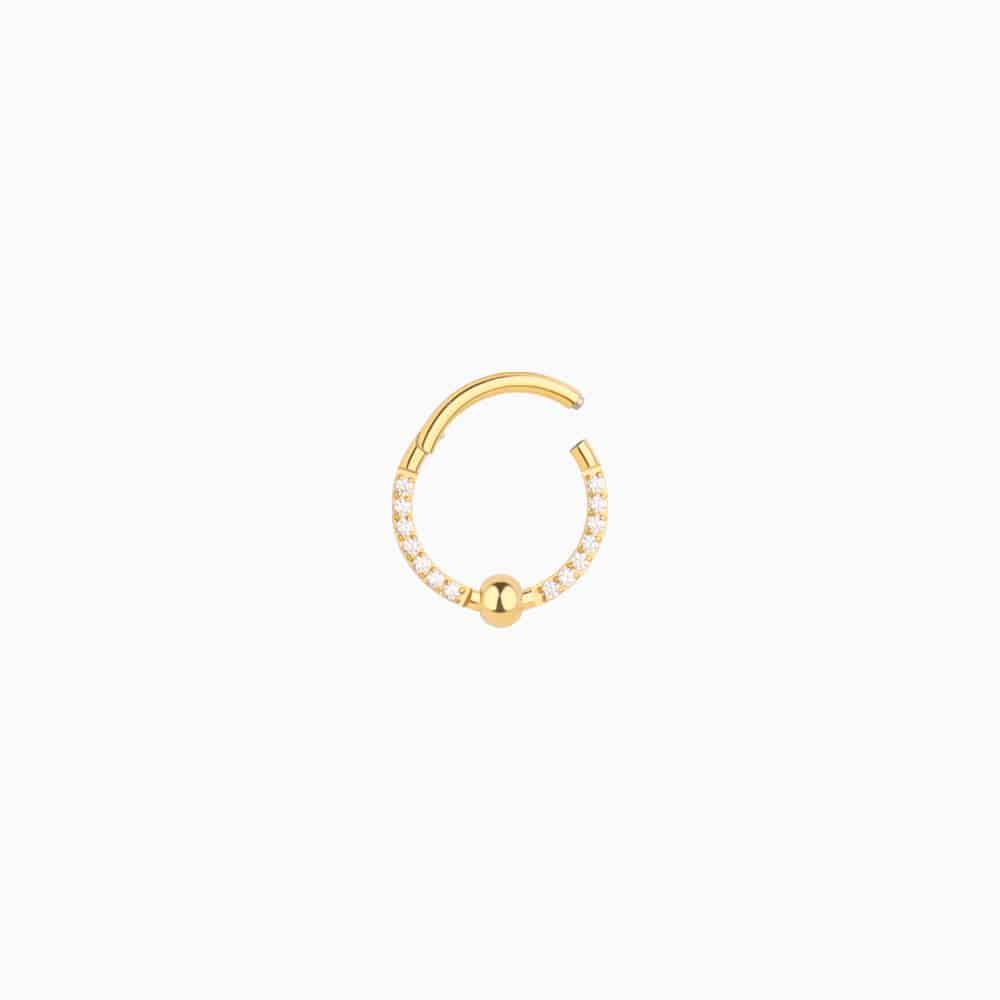 Shiny Gem Clicker Hoop - OhmoJewelry