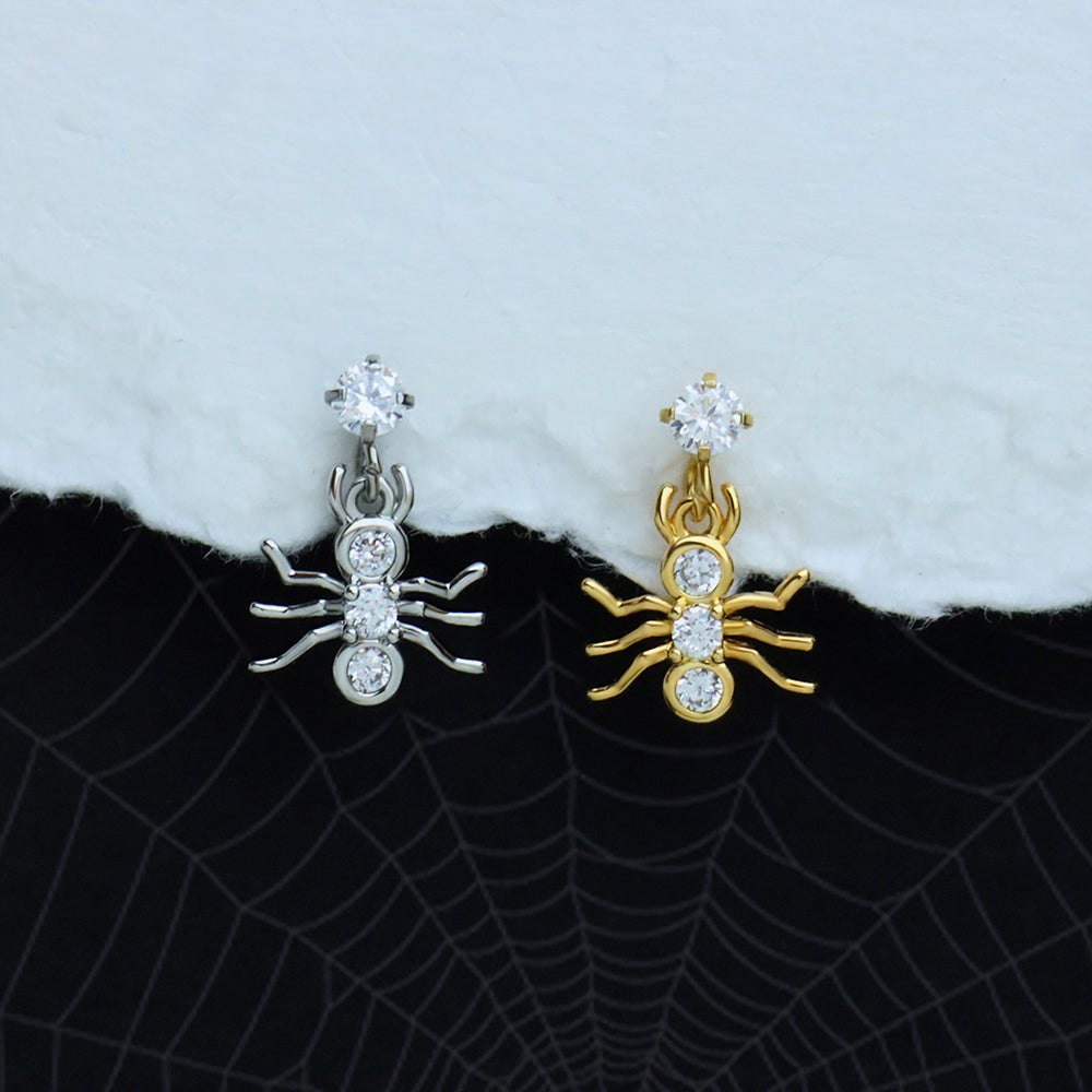 Shiny Spider Drop - OhmoJewelry