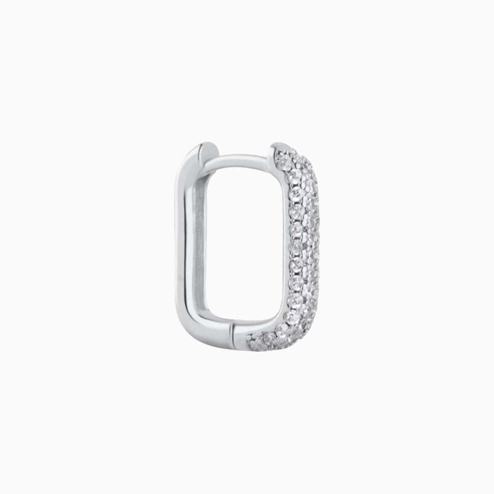 Shiny U-Shaped Hoop - Brass - Lobe - Oumo Jewelry