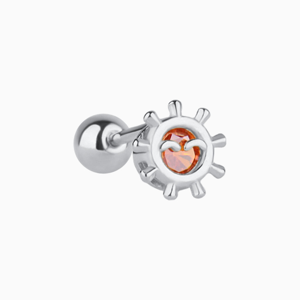 Smiling Sun Stud - OhmoJewelry