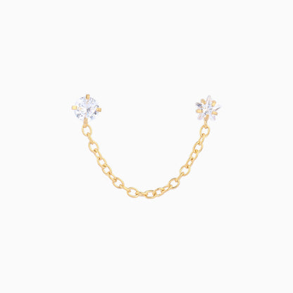 Sparkling Star Chain Earring - OhmoJewelry