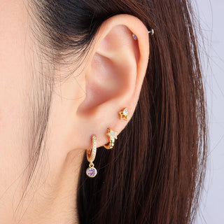 Star Helix Hoop - OhmoJewelry