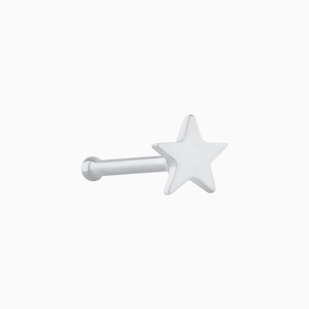 Star Nose Stud - Stainless Steel - Nostril - Oumo Jewelry