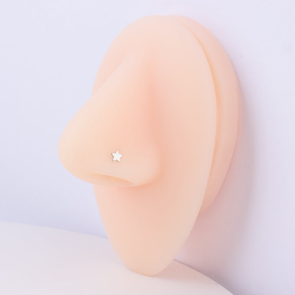 Star Nose Stud - Stainless Steel - Nostril - Oumo Jewelry