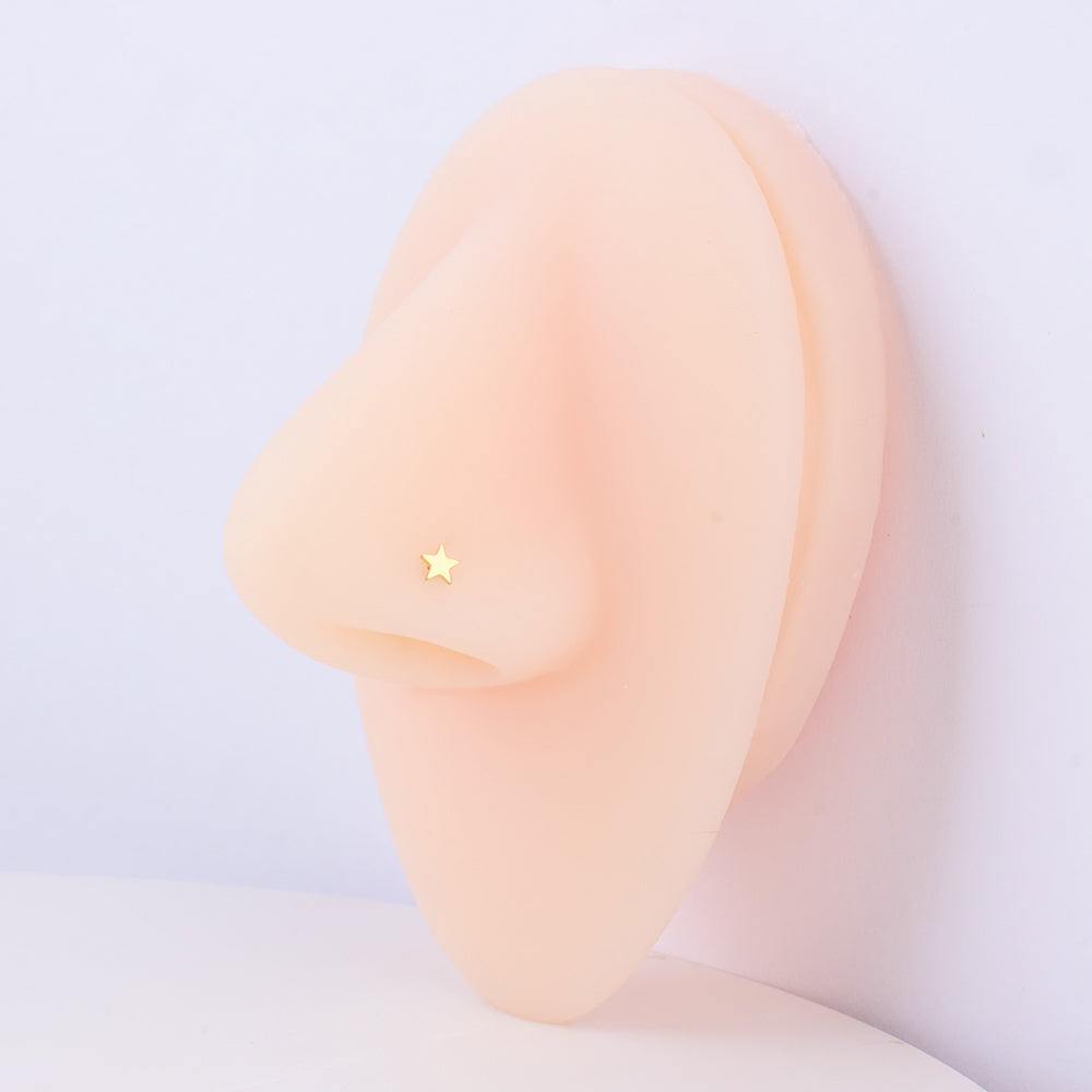 Star Nose Stud - Stainless Steel - Nostril - Oumo Jewelry