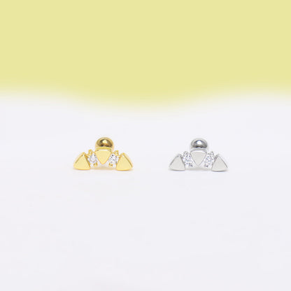 Stylish Triangle Stud - OhmoJewelry