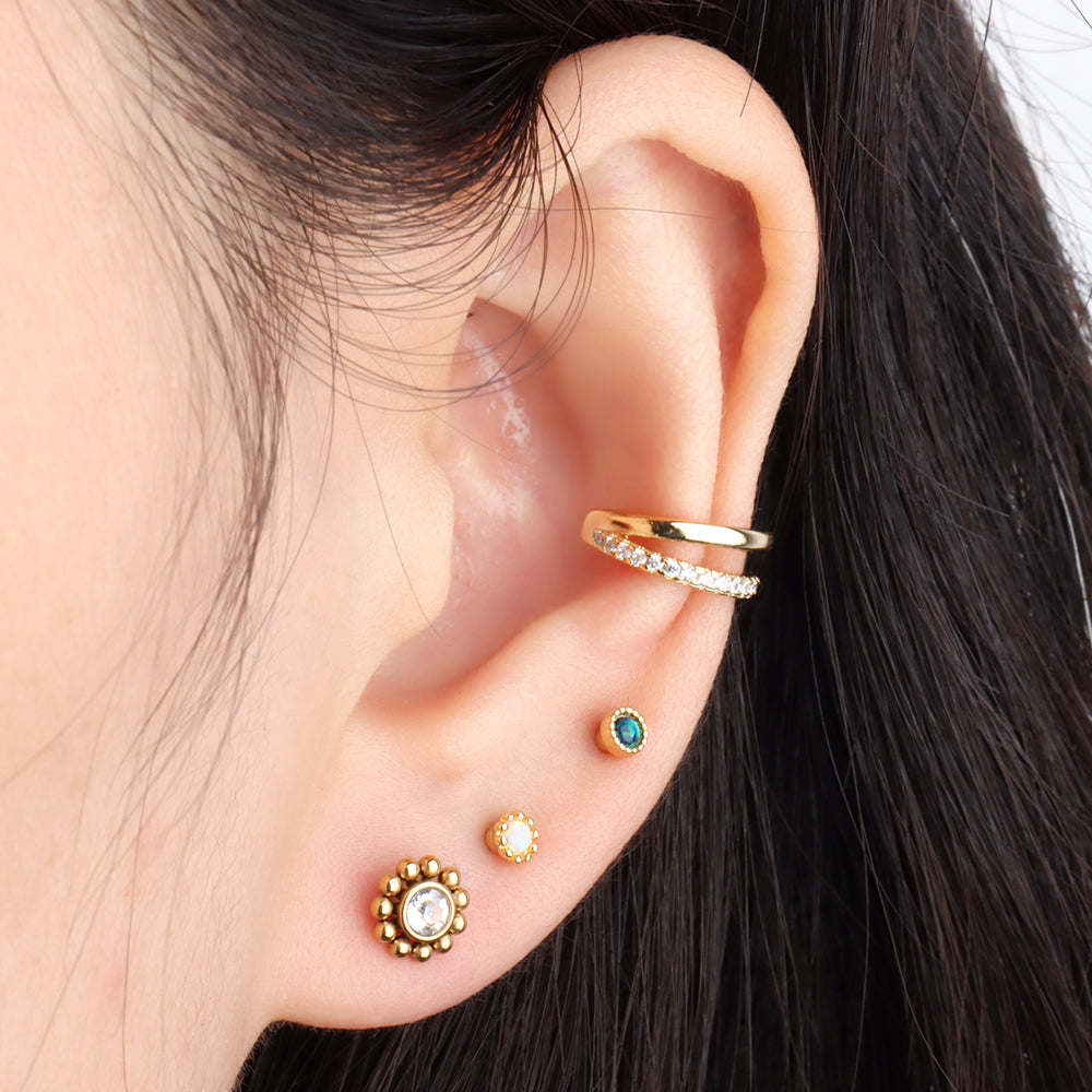 Sun Flower Stud - OhmoJewelry