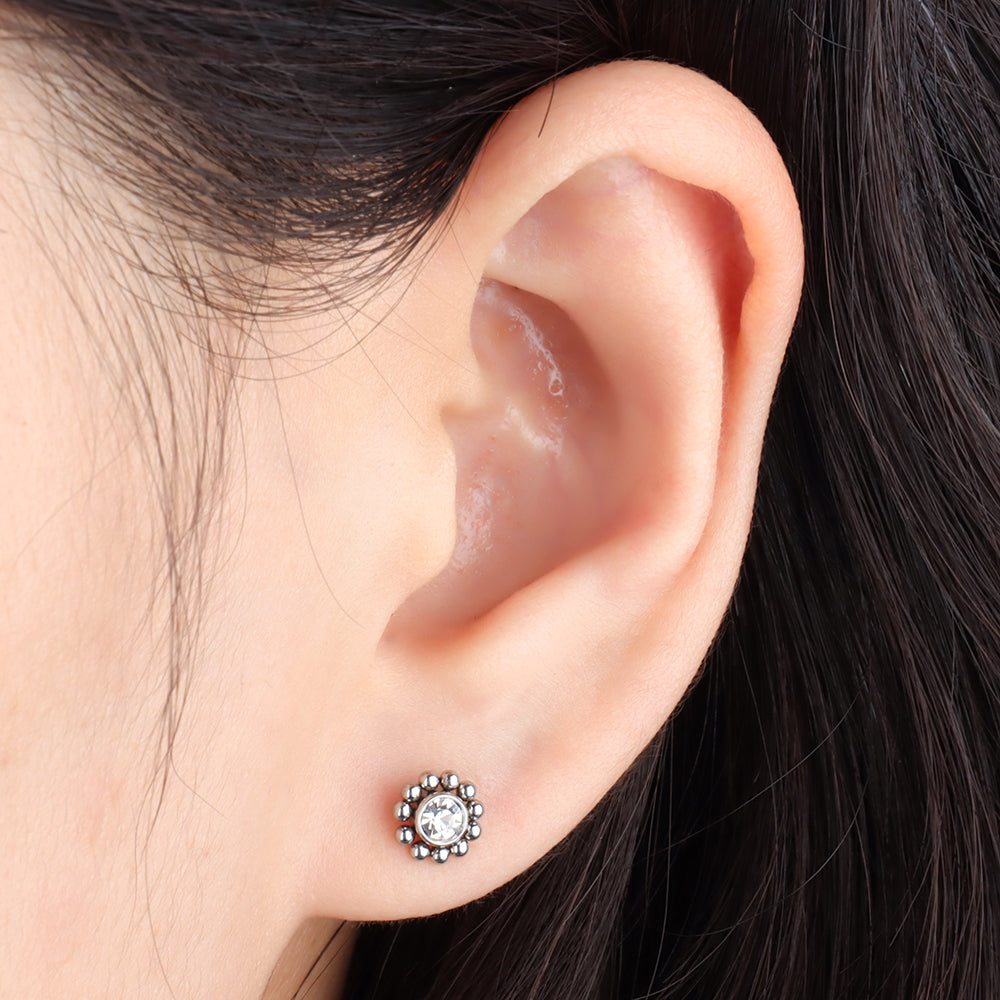 Sun Flower Stud - OhmoJewelry