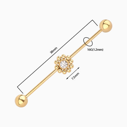 Sun Industrial Barbell - OhmoJewelry