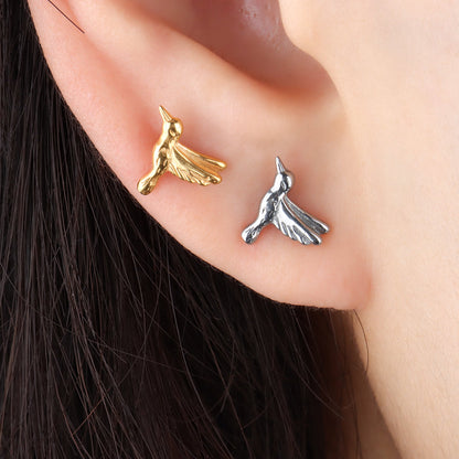 Swallow Stud - OhmoJewelry