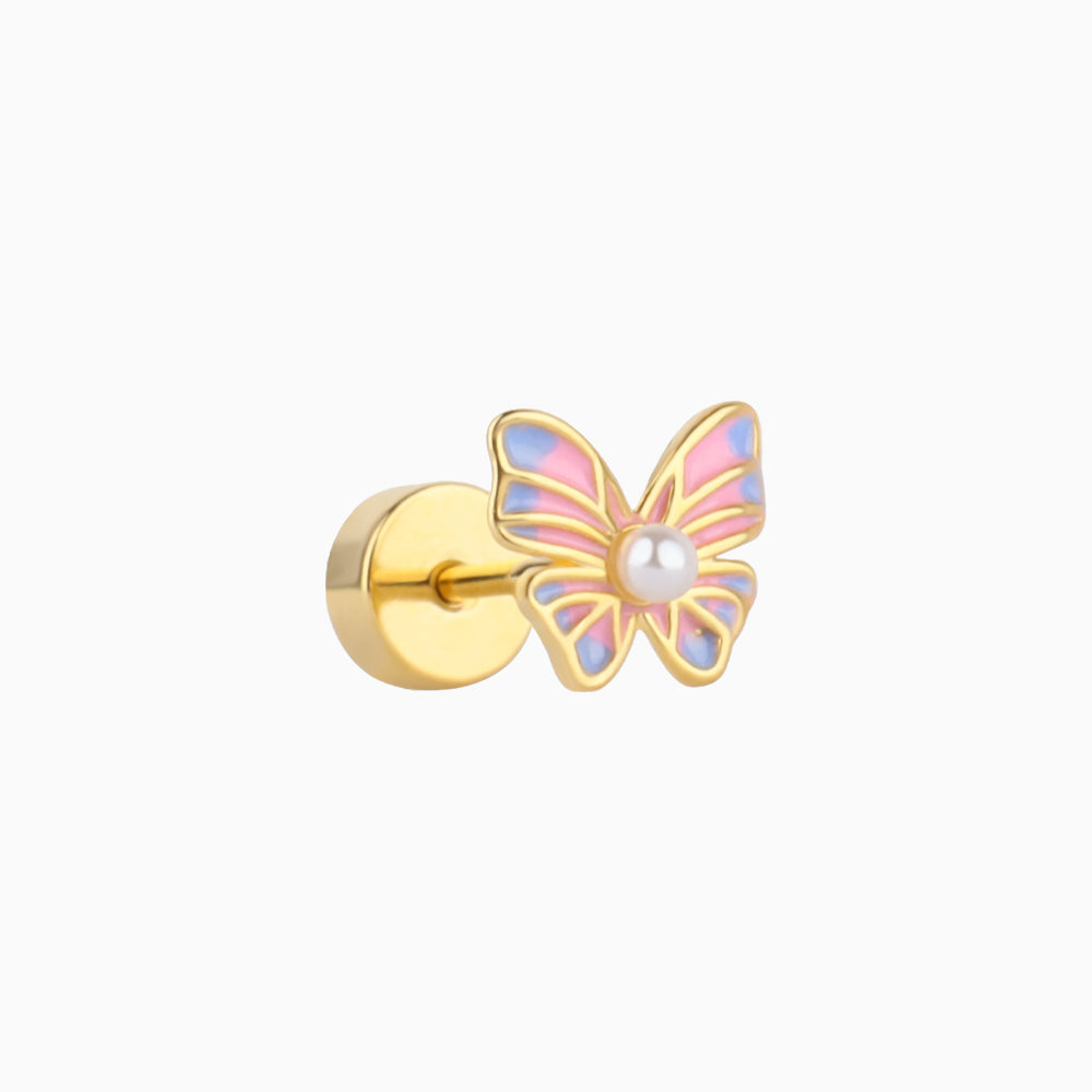 🦋Sweet Pearl Butterfly Stud - OhmoJewelry