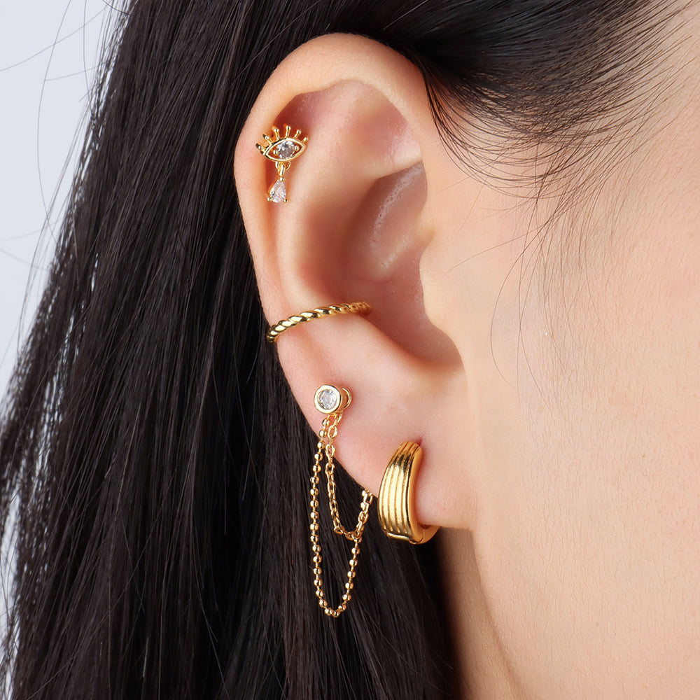 Twist Rope Ear Cuff - OhmoJewelry