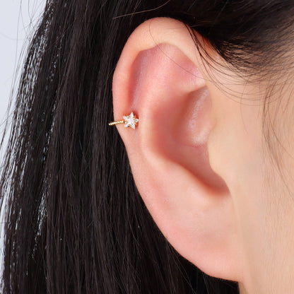 Twisted Star Ear Cuff - OhmoJewelry