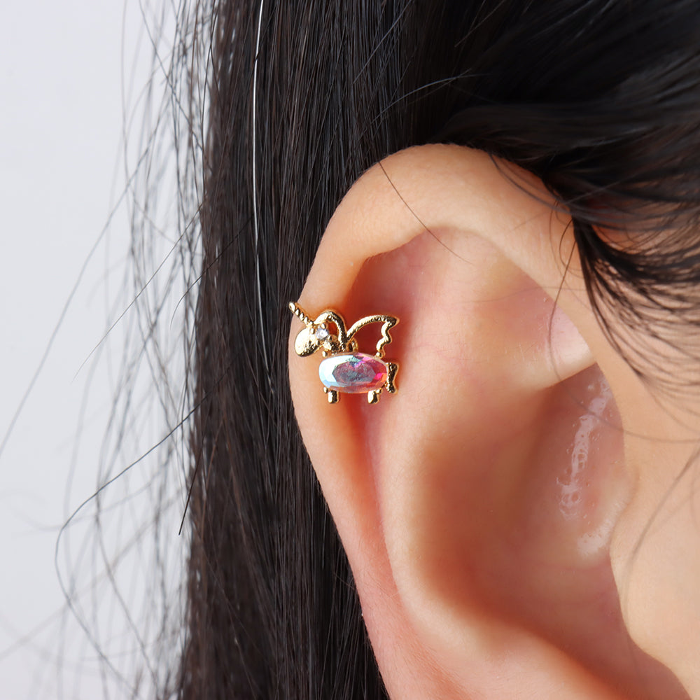 Unicorn Queen Stud - OhmoJewelry