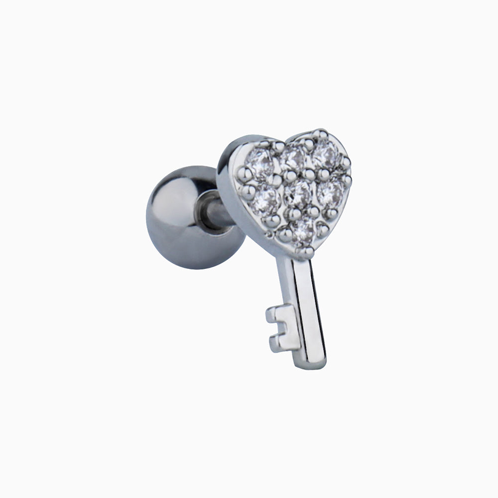 Unlock My Heart Stud - OhmoJewelry