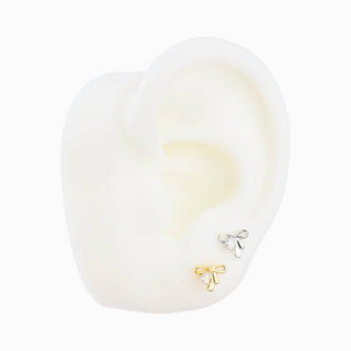 Water Drop Bow Stud - OhmoJewelry
