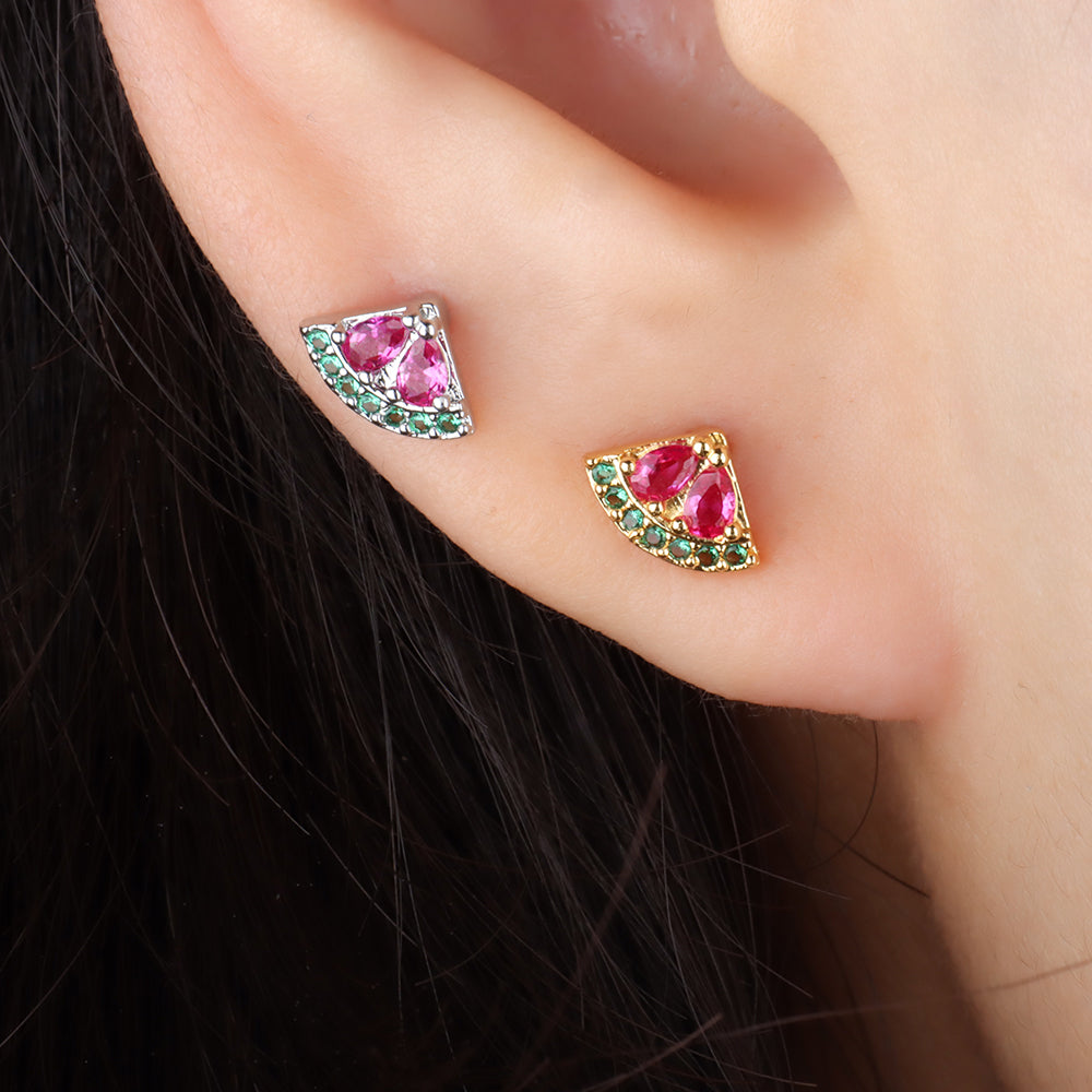 Watermelon Stud - OhmoJewelry