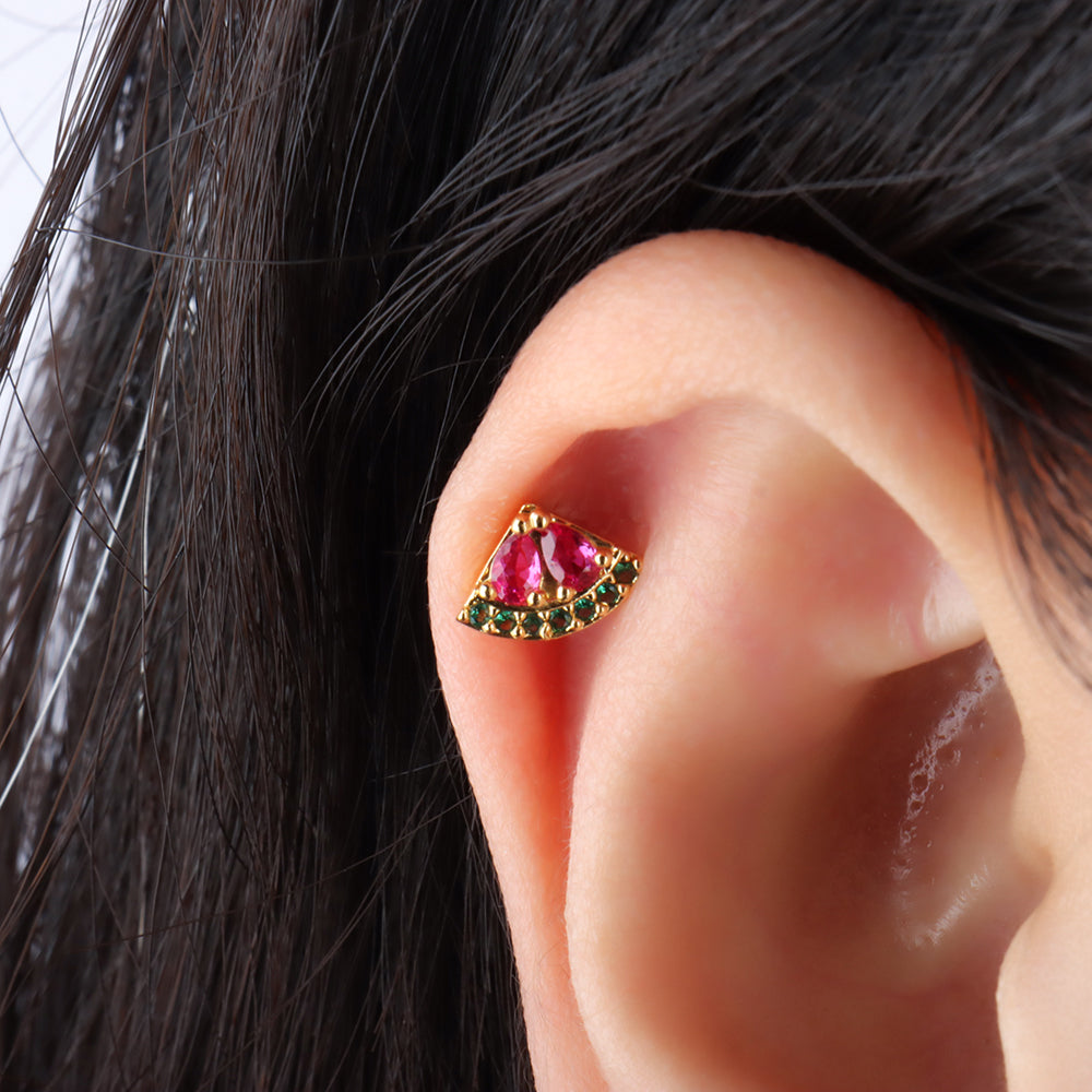 Watermelon Stud - OhmoJewelry