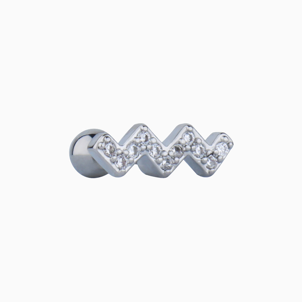 Wavy Stud - OhmoJewelry