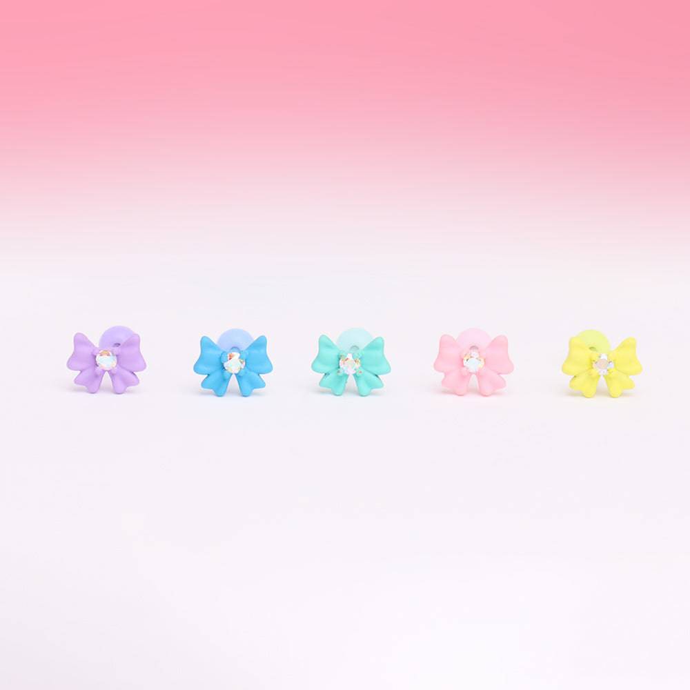 Cute Bow Stud - Stainless Steel - Upper Lobe, Helix - Oumo Jewelry