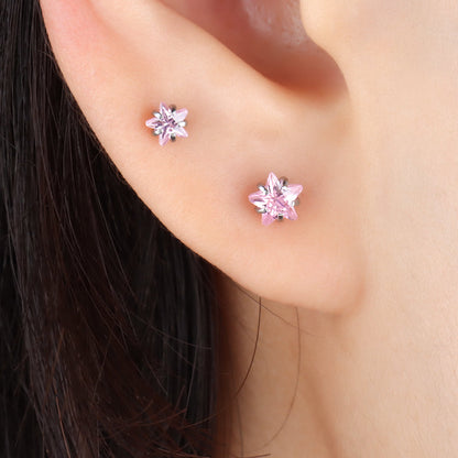 Pink Star Stud - OhmoJewelry