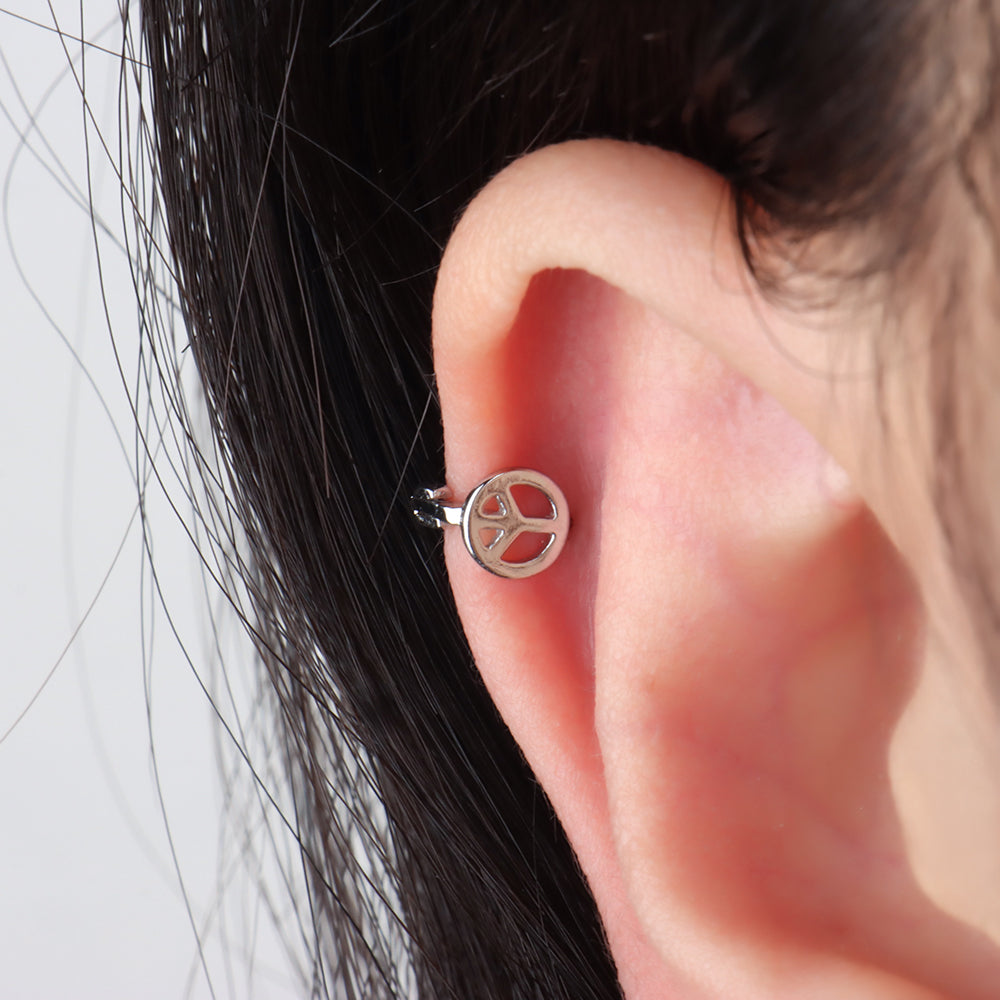 Anti-War Helix Hoop - OhmoJewelry