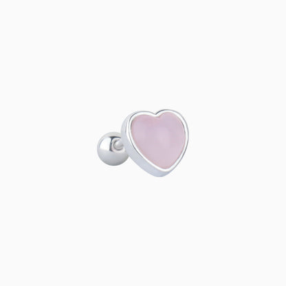 Opal Heart Stud - OhmoJewelry