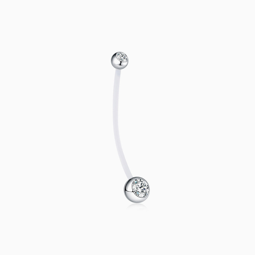 Pregnancy Belly Ring - Stainless Steel - Navel - Oumo Jewelry