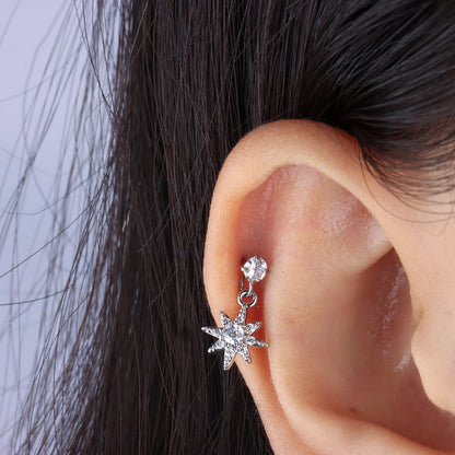 Brightest Star Drop Stud - OhmoJewelry