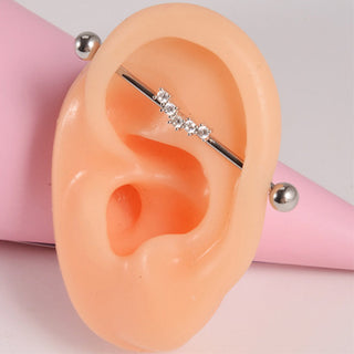 Curved Industrial Barbell - OhmoJewelry