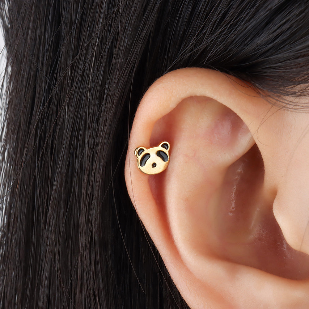 Cute Panda Stud - OhmoJewelry