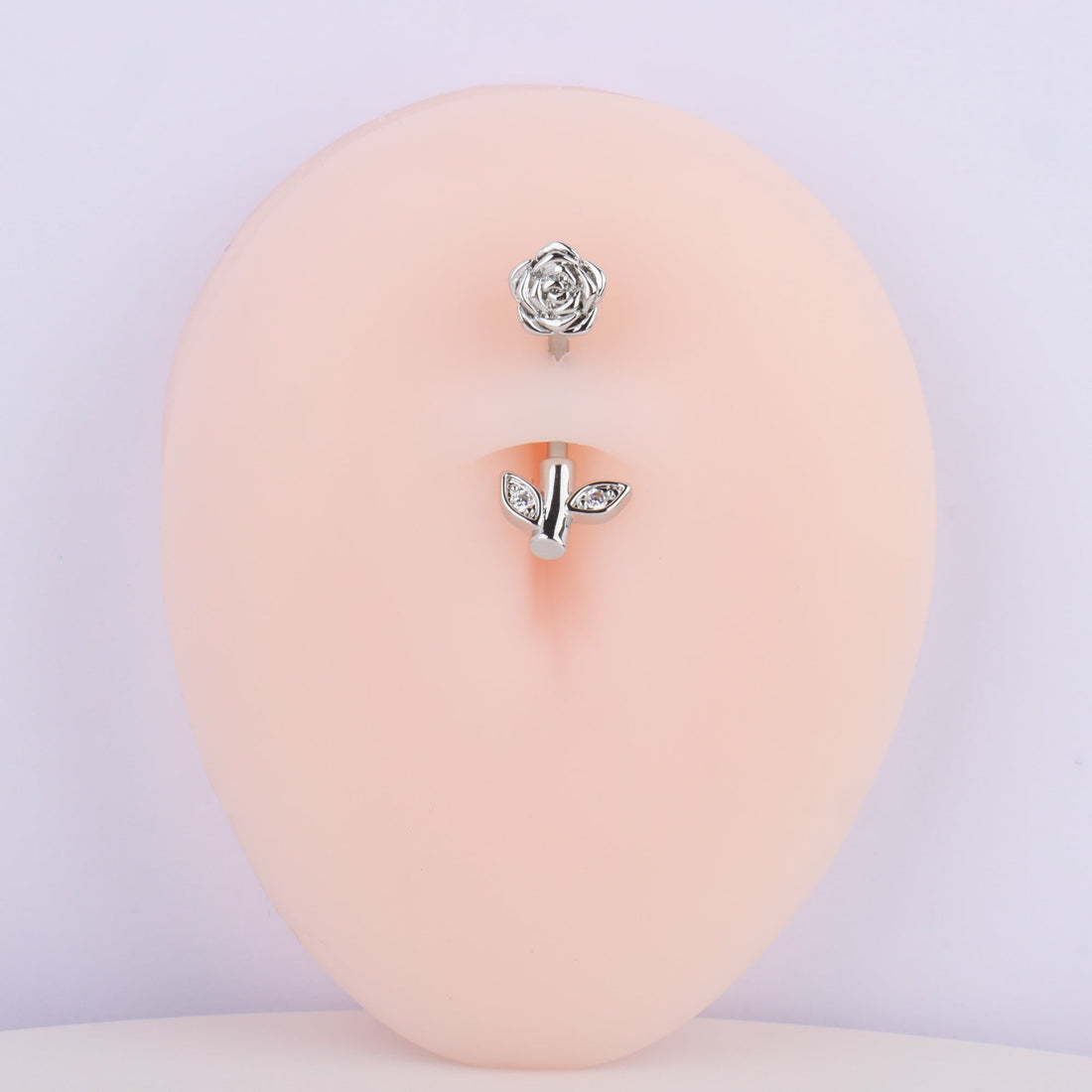 Elegant Rose Belly Ring - OhmoJewelry