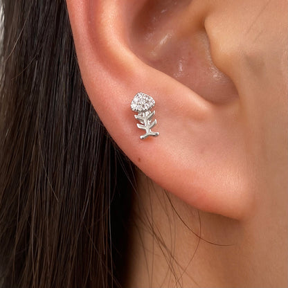 Fish Bone Stud - OhmoJewelry