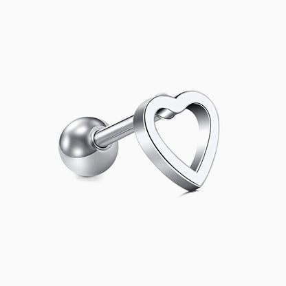 Open Heart Stud - OhmoJewelry