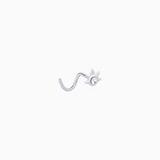 Palm Corkscrew Nose Ring - Stainless Steel - Nostril - Oumo Jewelry