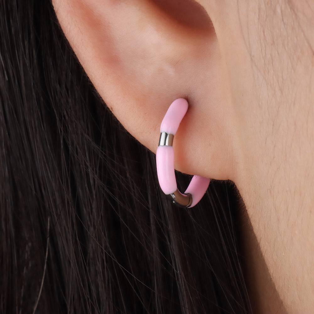 Cheerful Hoop Earring - OhmoJewelry