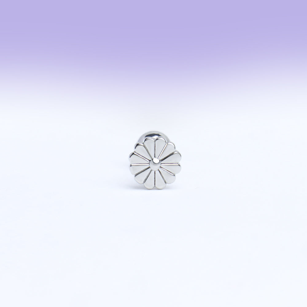 Simple Daisy Stud - Stainless Steel - Upper Lobe, Helix - Oumo Jewelry