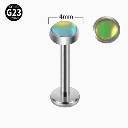 Titanium Opal Labret Lip Stud - OhmoJewelry