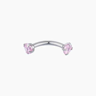 Charm Gem Curved Barbell - OhmoJewelry