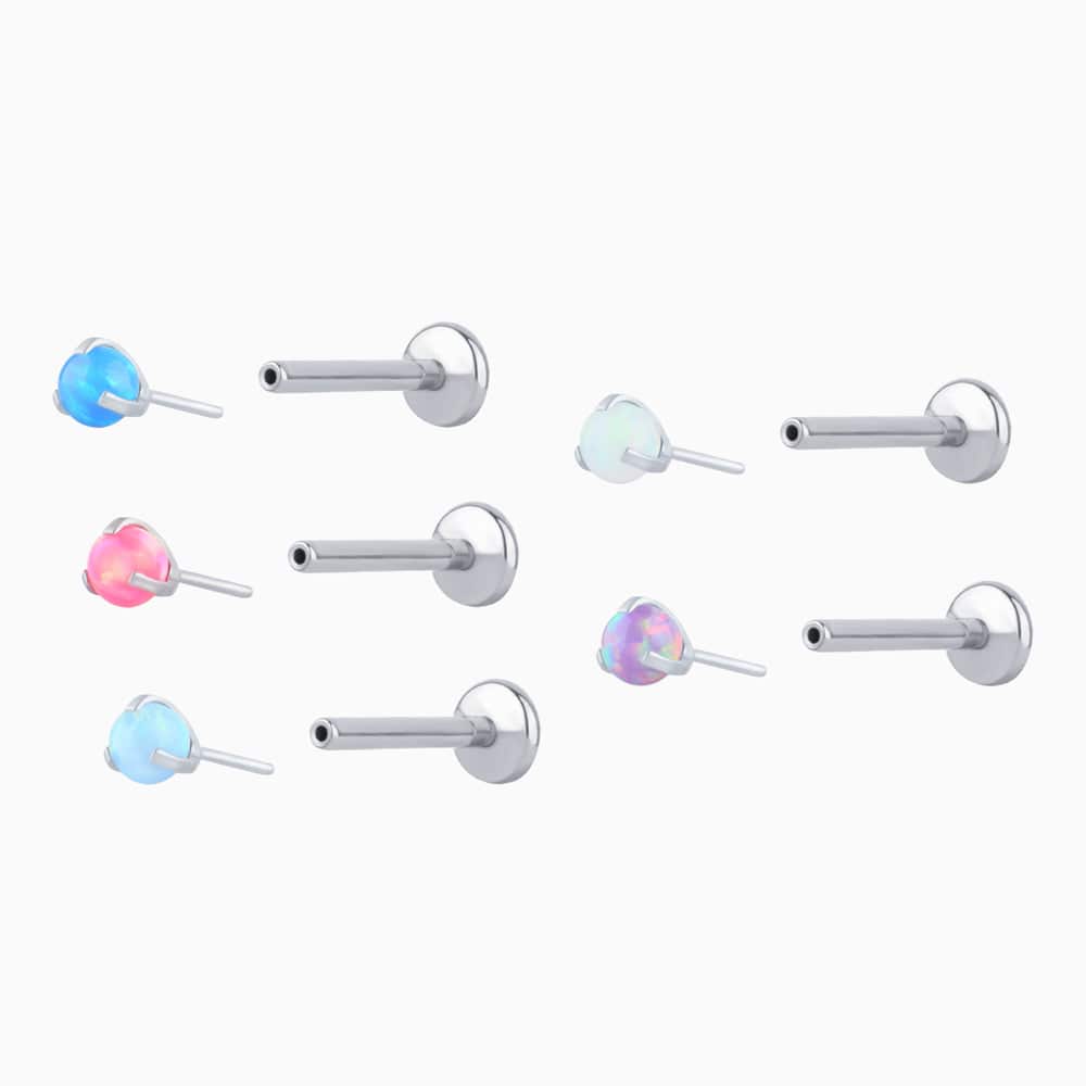 Charming Opal Ball Stud - OhmoJewelry