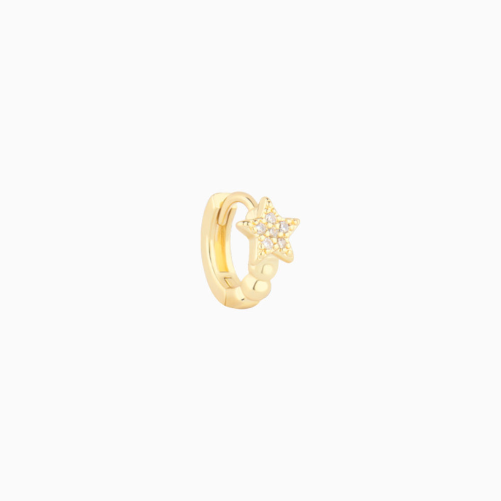 Star Helix Hoop - Brass - Helix - Oumo Jewelry