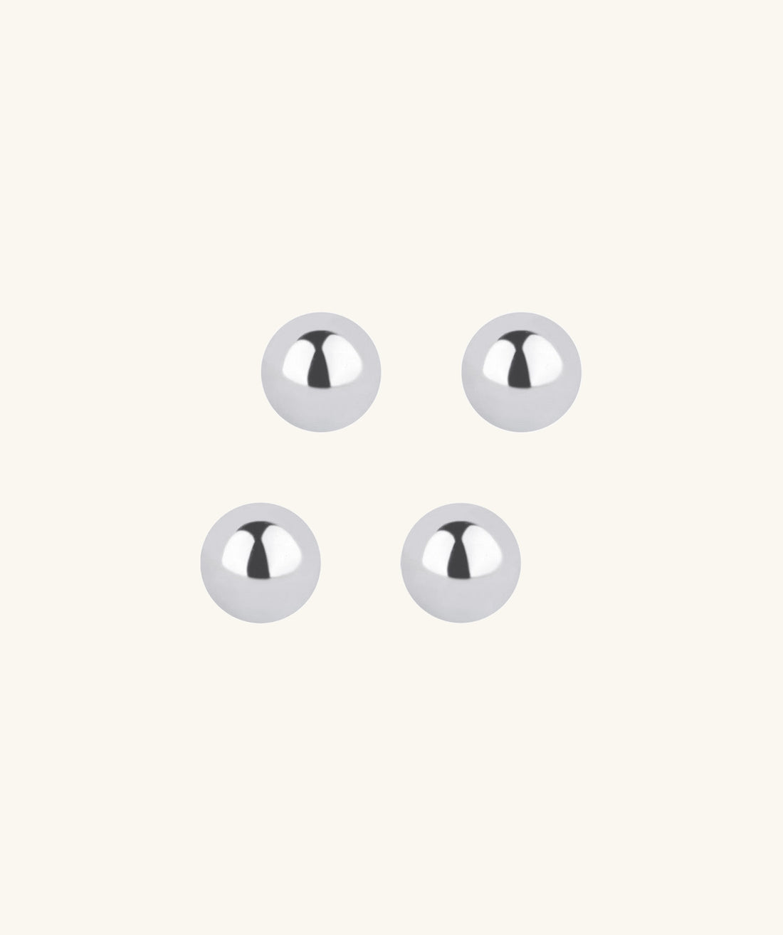 Screw Ball Backing-Sterling silver