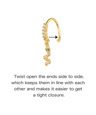 Snake Seamless Ring Hoop - OumoJewelry